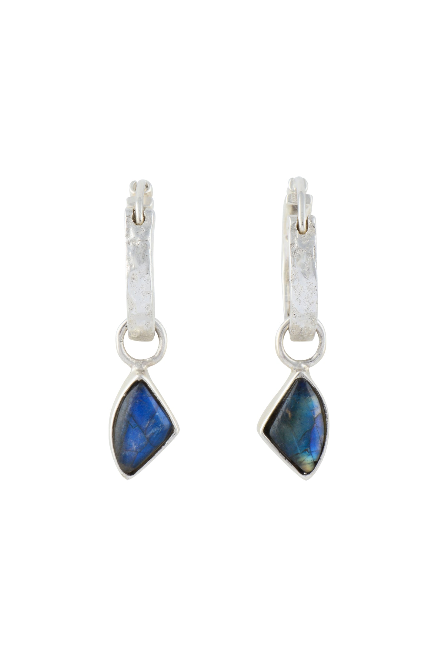 KAY Earrings 925 silver with Labradorite stone.